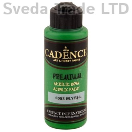 CADENCE - цвят МИСТИЧНО ЗЕЛЕН - Акрилна боя PREMIUM 120 ml.