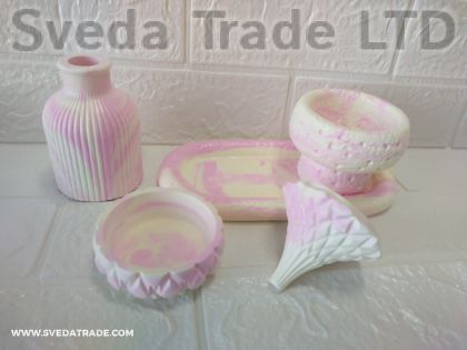 Комплект цвят розов/жълт - 01