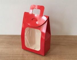 Кутия за бисквити / кутия чанта - цвят ЧЕРВЕН