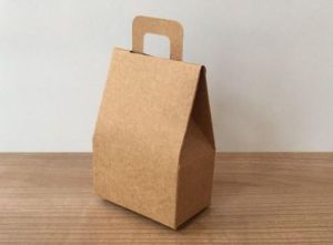 Кутии за бисквити / кутия чанта - цвят КРАФТ - без прозорче
