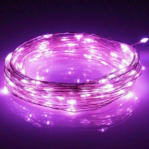 Цвят РОЗОВ - LED светлини - 1 метър