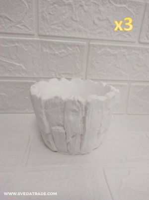 3 броя - заготовка - Кашпа буре